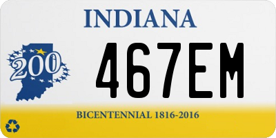 IN license plate 467EM