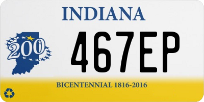 IN license plate 467EP