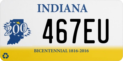 IN license plate 467EU