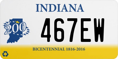 IN license plate 467EW