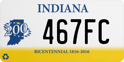 IN license plate 467FC