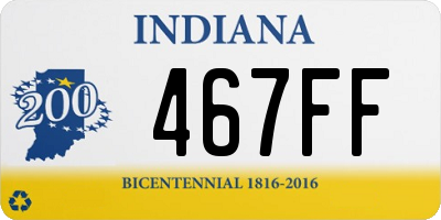 IN license plate 467FF