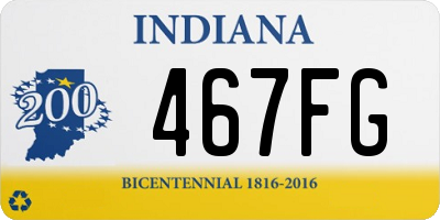 IN license plate 467FG