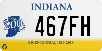 IN license plate 467FH