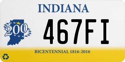 IN license plate 467FI