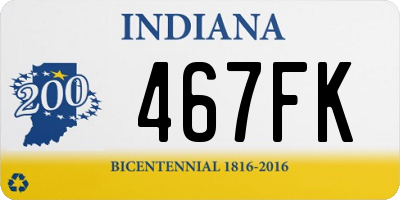 IN license plate 467FK