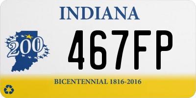 IN license plate 467FP