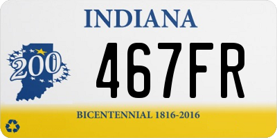 IN license plate 467FR