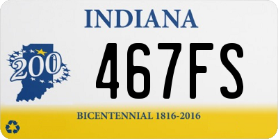 IN license plate 467FS