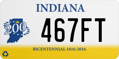 IN license plate 467FT