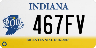 IN license plate 467FV