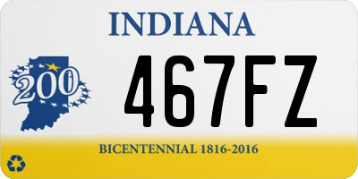 IN license plate 467FZ