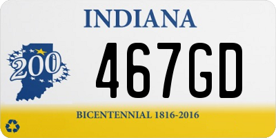 IN license plate 467GD