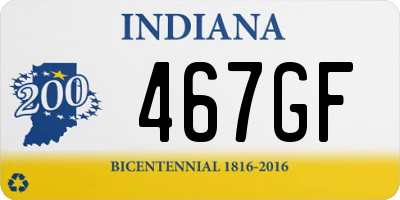 IN license plate 467GF