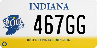 IN license plate 467GG