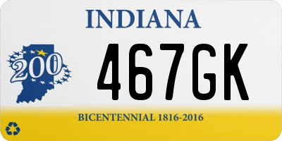 IN license plate 467GK