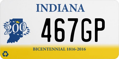 IN license plate 467GP