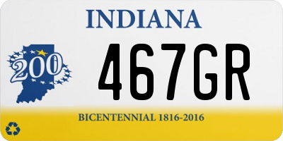 IN license plate 467GR