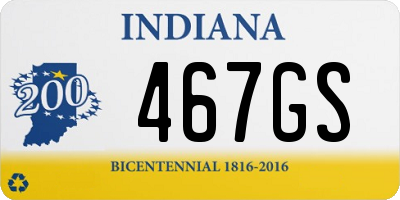 IN license plate 467GS