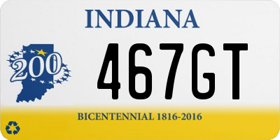 IN license plate 467GT