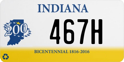 IN license plate 467H