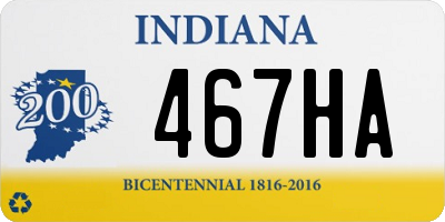 IN license plate 467HA