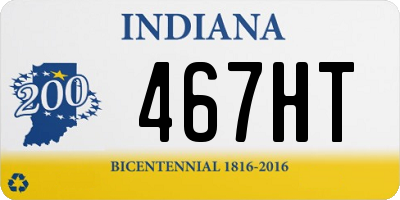 IN license plate 467HT