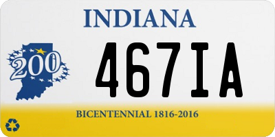 IN license plate 467IA