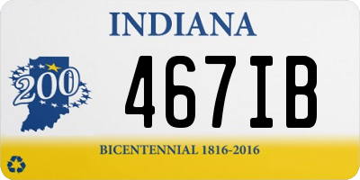 IN license plate 467IB