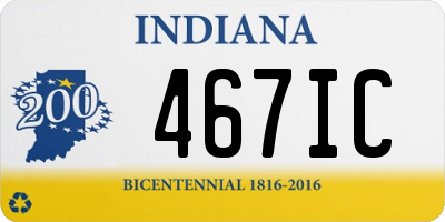 IN license plate 467IC