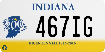 IN license plate 467IG