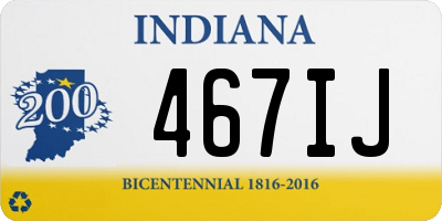 IN license plate 467IJ