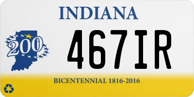 IN license plate 467IR