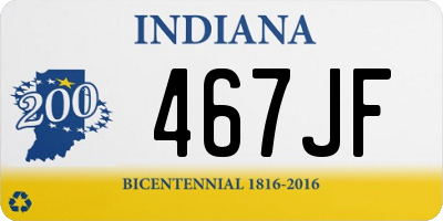 IN license plate 467JF