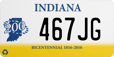 IN license plate 467JG