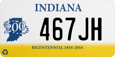 IN license plate 467JH