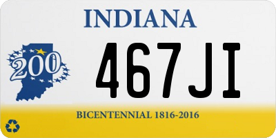 IN license plate 467JI