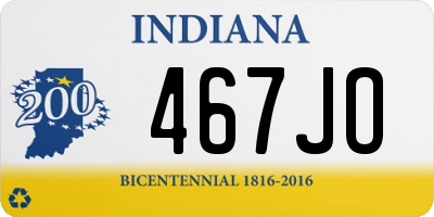 IN license plate 467JO