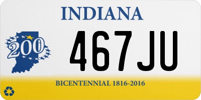 IN license plate 467JU