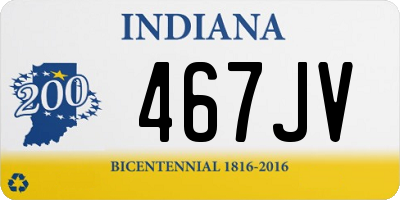 IN license plate 467JV