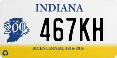 IN license plate 467KH