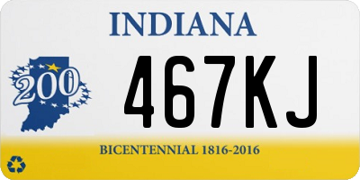 IN license plate 467KJ