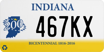 IN license plate 467KX