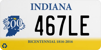 IN license plate 467LE