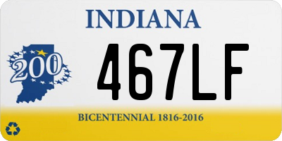 IN license plate 467LF