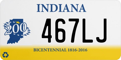 IN license plate 467LJ