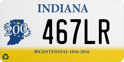 IN license plate 467LR