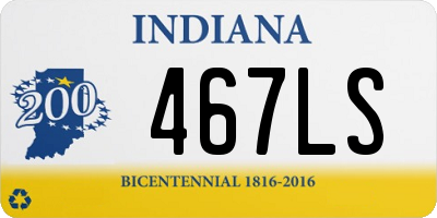 IN license plate 467LS