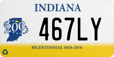 IN license plate 467LY