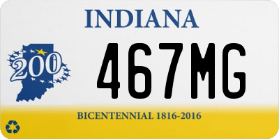 IN license plate 467MG